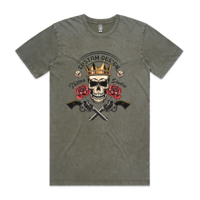Tattoo Studio - Mens Stone wash T Shirt Thumbnail