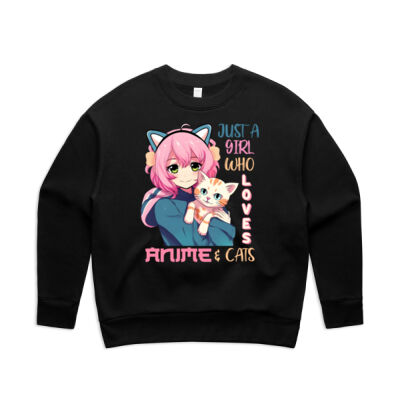 Anime Cats - Womens Crew  Thumbnail