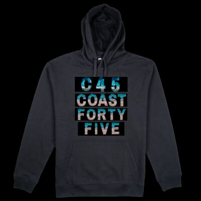 C45 Coast - Unisex Hoodie (Black Backing Transparent With Hood) Thumbnail