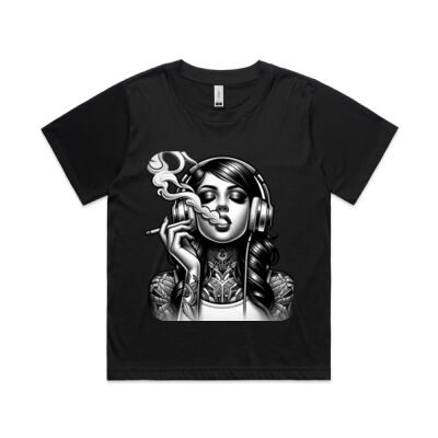 Smoke N Music - Womens T Shirt Thumbnail