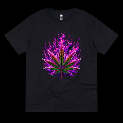 Burning Leaf - Unisex T Shirt Thumbnail