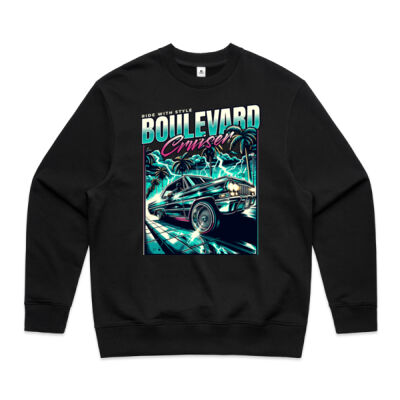 Boulevard Cruiser - M/Unisex Crew Neck Thumbnail