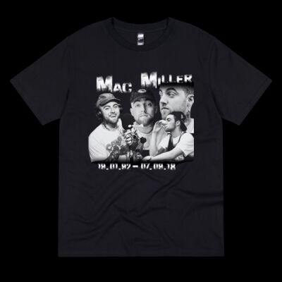 Mac Miller B&W - Unisex T Shirt Thumbnail